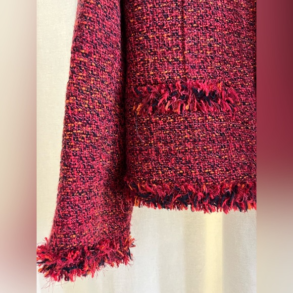 Burgundy tweed jacket - Picture 4 of 7